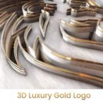 پروژه افترافکت اینترو لوگو لوکس ۳D Luxury Gold Logo Intro