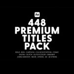 پروژه افترافکت مجموعه عناوین متحرک Premium Titles Pack