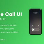 پروژه افترافکت مجموعه موشن رابط کاربری موبایل Phone Call UI