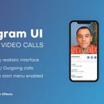 پروژه افترافکت مجموعه موشن برای تلگرام Telegram UI Audio Video Calls