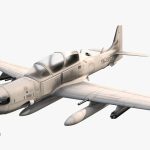 مدل سه بعدی هواپیما جنگی A 29 Super Tucano