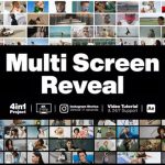 پروژه افترافکت نمایش مولتی اسکرین Multi Screen Reveal