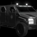 مدل سه بعدی ماشین ضدشورش پلیس Armoured Police Truck