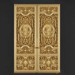 مدل سه بعدی در کلاسیک لوکس Luxury Classic Baroque Carved Door