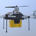 مدل سه بعدی پهپاد تحویل محصول آمازون Amazon Prime Air Drone