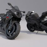 مدل سه بعدی موتور سیکلت بی ام و BMW S1000 RR Motorcycle