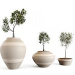 مدل سه بعدی گلدان Olive European Vases