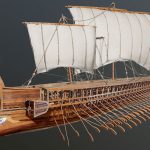 مدل سه بعدی کشتی یونانی Greek Trireme