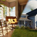 مدل سه بعدی خانه ویلایی Classic Style Porch House