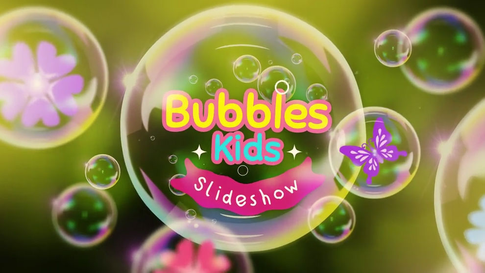 پروژه افترافکت اسلایدشو کودکان Bubbles Kids Slideshow