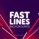 پروژه افترافکت مجموعه زمینه متحرک با خطوط Fast Lines Backgrounds