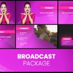 پروژه پریمیر اجزای ویدیویی برودکست Glow Broadcast Package