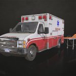 مدل سه بعدی ماشین آمبولانس Ambulance Type 1