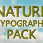 پروژه افترافکت حروف متنی با استایل طبیعت Nature Typeface