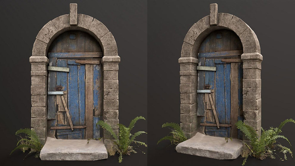 مدل سه بعدی در قدیمی The Old Door