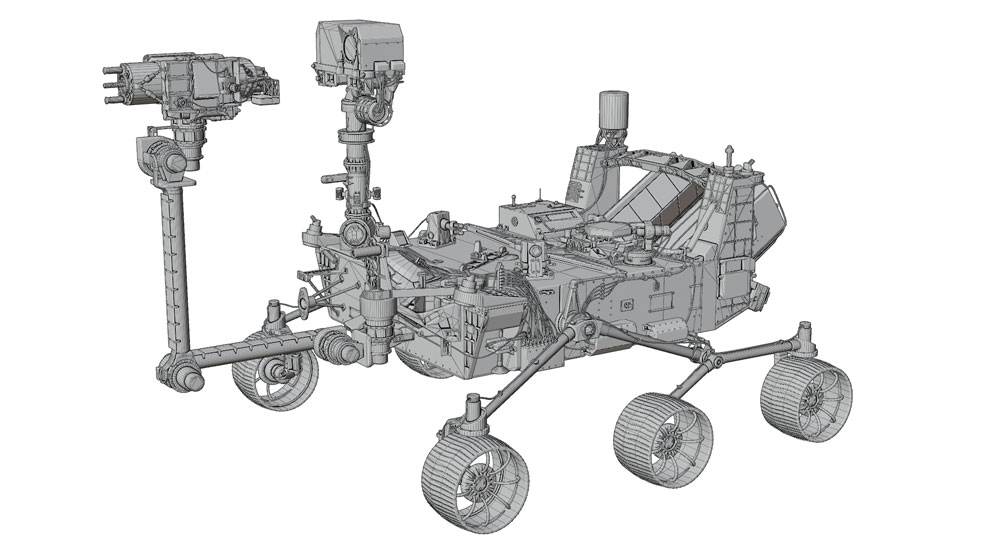 مدل سه بعدی مریخ نورد Perseverance Rover