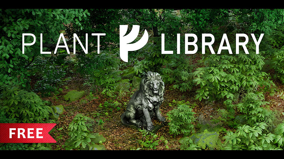 افزونه بلندر The Plant Library