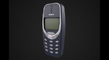 مدل سه بعدی گوشی موبایل نوکیا Nokia 3310