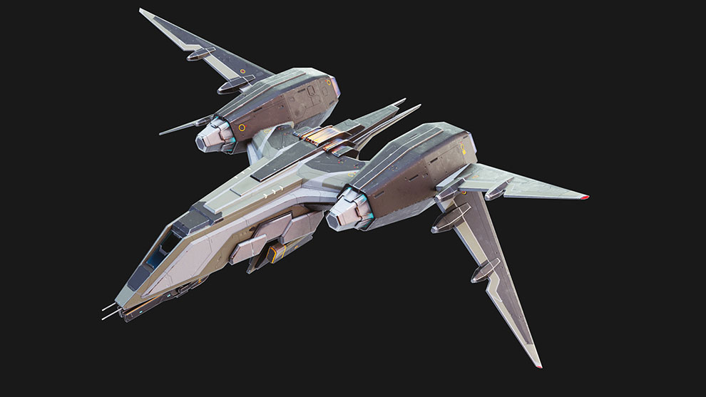 مدل سه بعدی فضاپیما جنگی Space Fighter MK 1